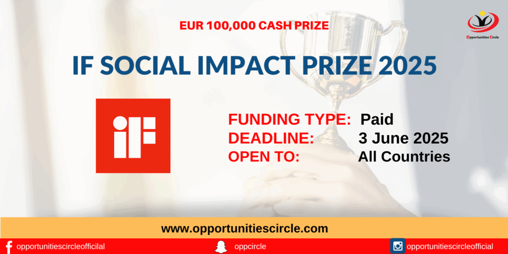 iF Social Impact Prize 2025 – Récompense pour les projets à impact social alignés avec les ODD
